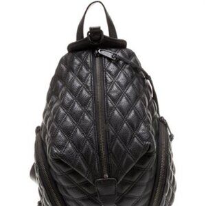 Rebecca Minkoff Julian Small Black Quilted Leather Backpack